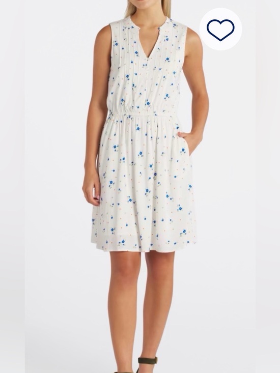 Market & Spruce Dresses & Skirts - NWOT DISCONTINUED White Ditsy Floral Print Avila Dress, Size L, Never Worn